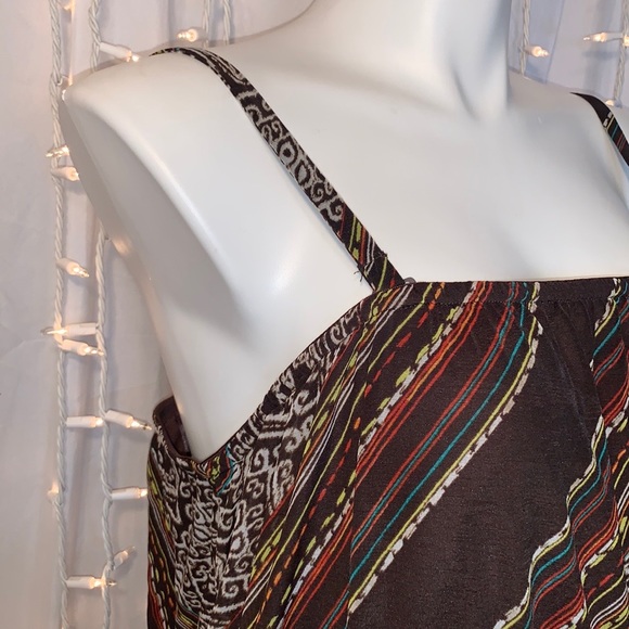 LANE BRYANT ⭐️ Boho Diagonal Striped Strapless Dress - Picture 5 of 10